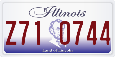 IL license plate Z710744