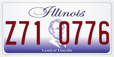 IL license plate Z710776