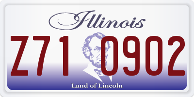 IL license plate Z710902