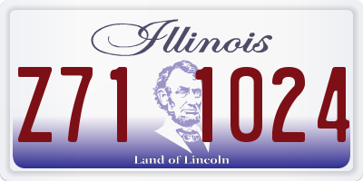 IL license plate Z711024