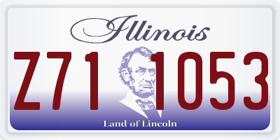 IL license plate Z711053