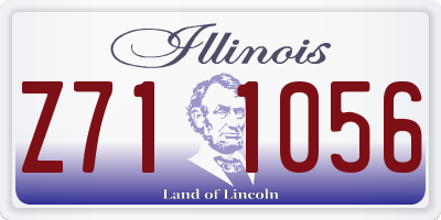 IL license plate Z711056