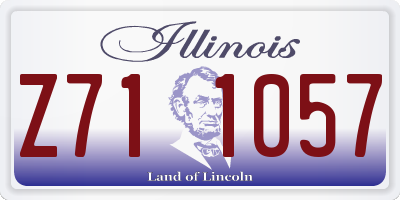 IL license plate Z711057
