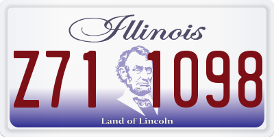 IL license plate Z711098