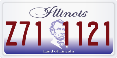 IL license plate Z711121