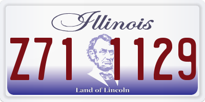 IL license plate Z711129