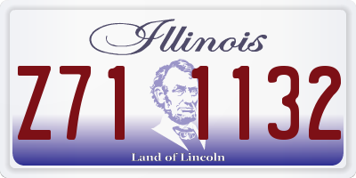 IL license plate Z711132