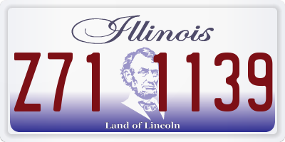 IL license plate Z711139