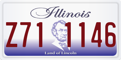 IL license plate Z711146