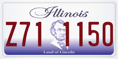 IL license plate Z711150