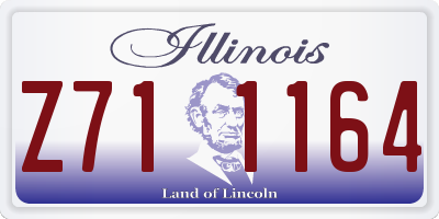IL license plate Z711164
