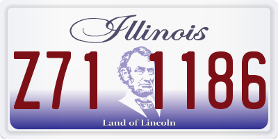 IL license plate Z711186