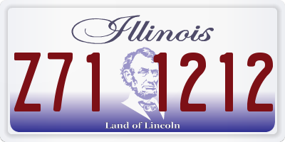 IL license plate Z711212