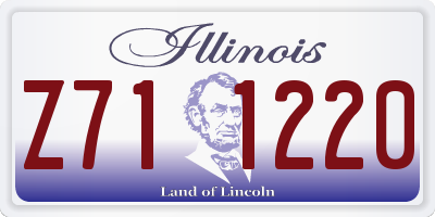 IL license plate Z711220