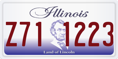 IL license plate Z711223