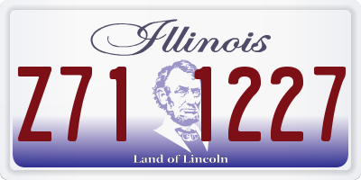 IL license plate Z711227