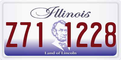 IL license plate Z711228