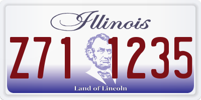IL license plate Z711235
