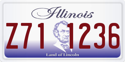 IL license plate Z711236