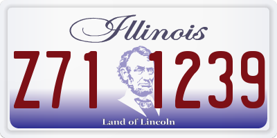 IL license plate Z711239