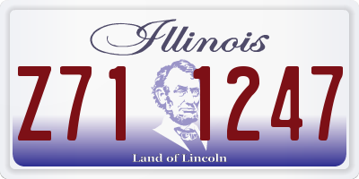 IL license plate Z711247