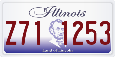 IL license plate Z711253