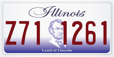 IL license plate Z711261