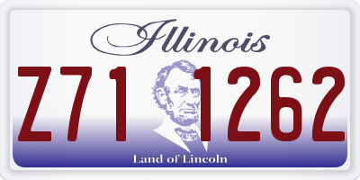 IL license plate Z711262
