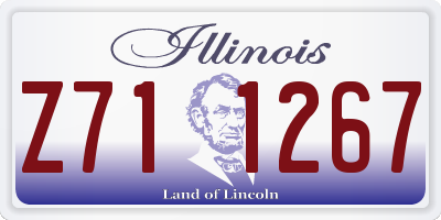 IL license plate Z711267