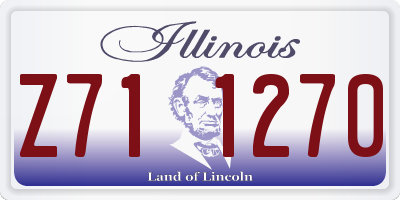IL license plate Z711270