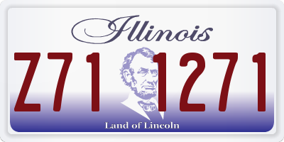 IL license plate Z711271
