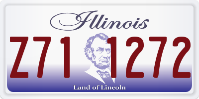 IL license plate Z711272