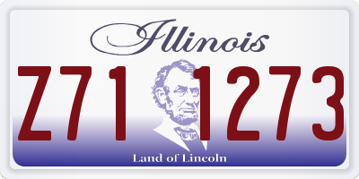 IL license plate Z711273
