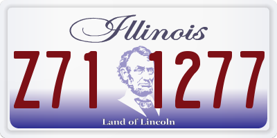 IL license plate Z711277