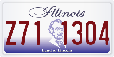 IL license plate Z711304