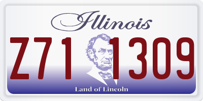 IL license plate Z711309