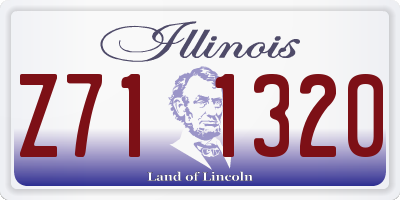 IL license plate Z711320