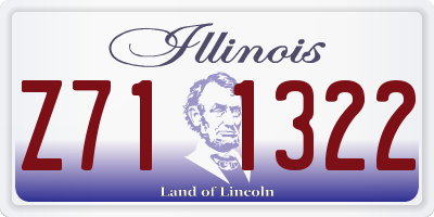 IL license plate Z711322