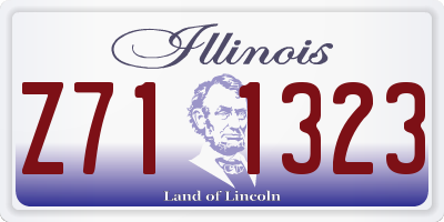 IL license plate Z711323