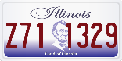 IL license plate Z711329