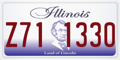 IL license plate Z711330