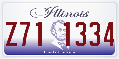 IL license plate Z711334