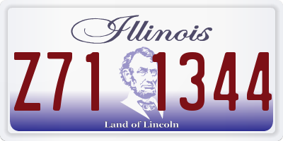 IL license plate Z711344