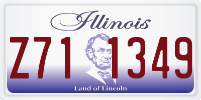 IL license plate Z711349