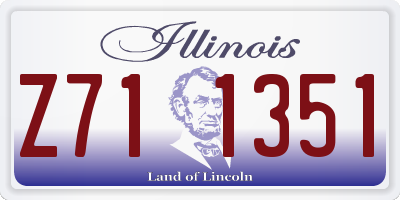 IL license plate Z711351