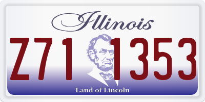 IL license plate Z711353