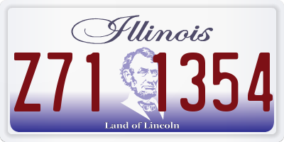 IL license plate Z711354