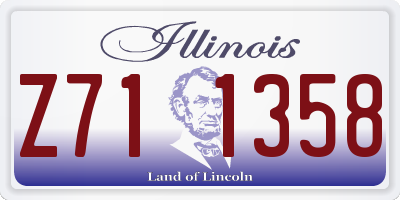 IL license plate Z711358