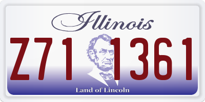 IL license plate Z711361