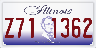 IL license plate Z711362